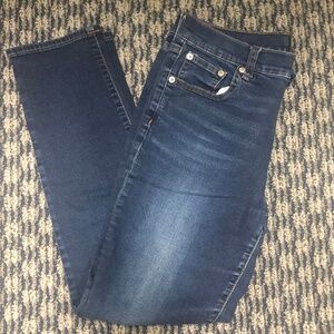 Gap Denim Skinny Dark Indigo Girlfriend Jeans Size 27 J024